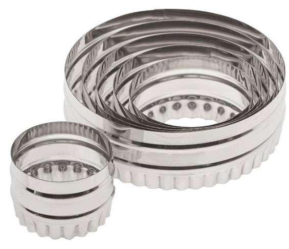 Ateco 14400 6-piece Double Sided Round Pastry Cutter Set for sale online