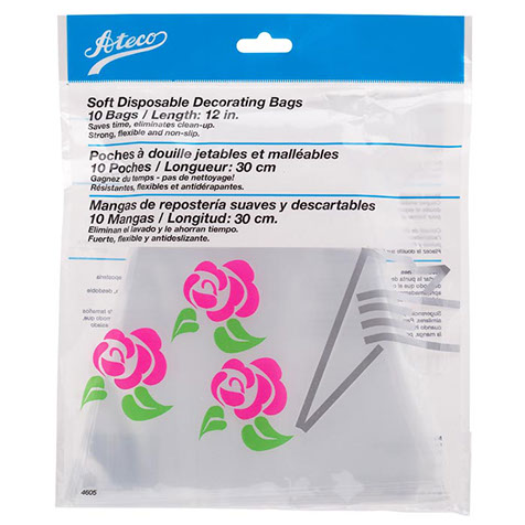 Ateco 4685 Soft Disposable Decorating Bags, 18 - 10 pack