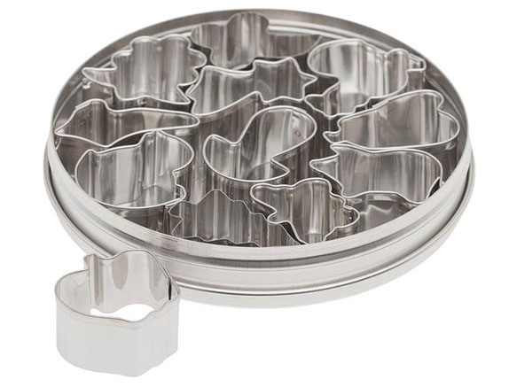Ateco 1426 Stainless Steel 4-Piece Fruit Shaped Mold / Cookie Cutter Set