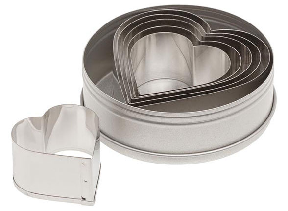 Ateco 1426 Stainless Steel 4-Piece Fruit Shaped Mold / Cookie Cutter Set